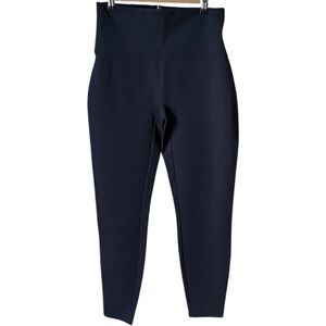 SPANX Dark Navy Size Large High Waist Stretch Knit Ponte Compression Leggings
